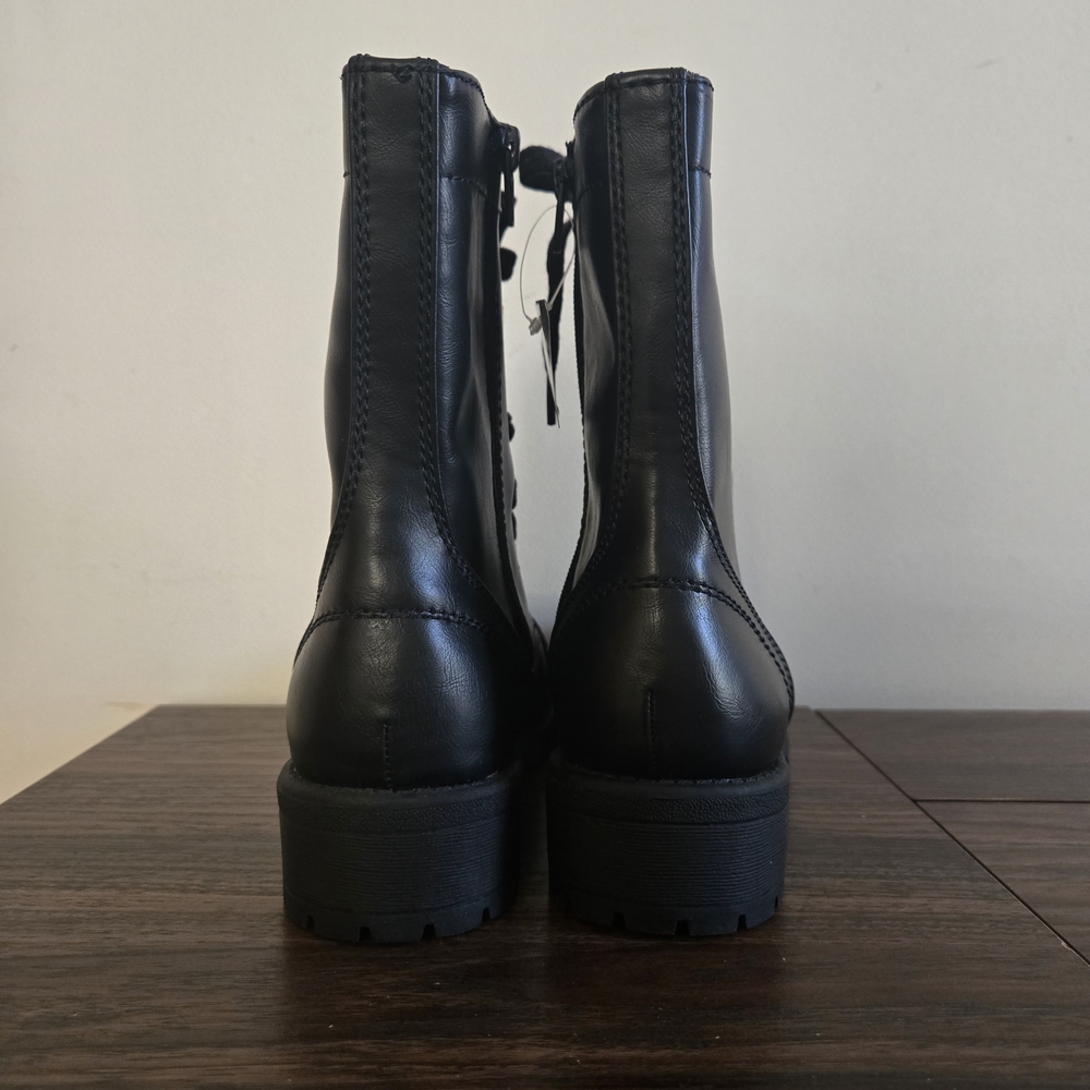 Arizona Jean Company Joyce Combat Boots Womens Size 9M Black Lace Up Memory Foam - Picture 10 of 14